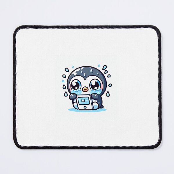 Item preview, Kawaii Late Reply Penguin Sticker designed and sold by PastelPawsArt.