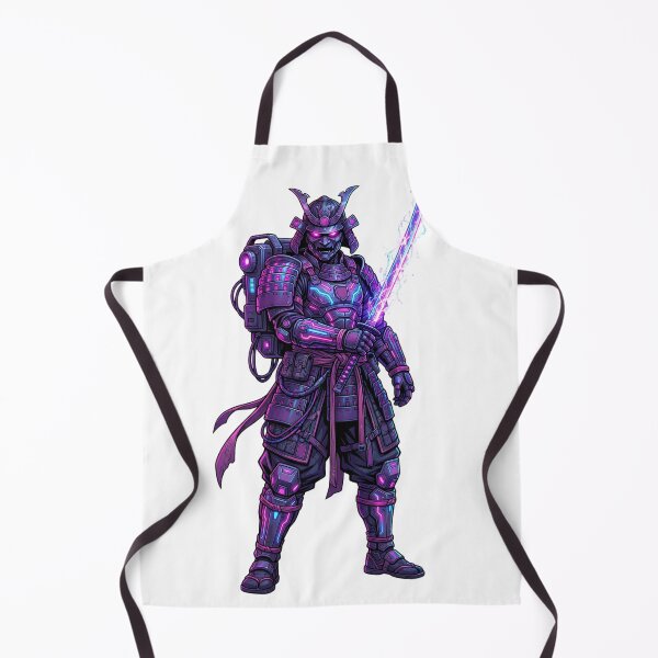 Item preview, Futuristic Cyber Samurai Neon Warrior – 8K Vaporwave Cyberpunk Japanese Streetwear Art PNG designed and sold by krishna-artdesigns.
