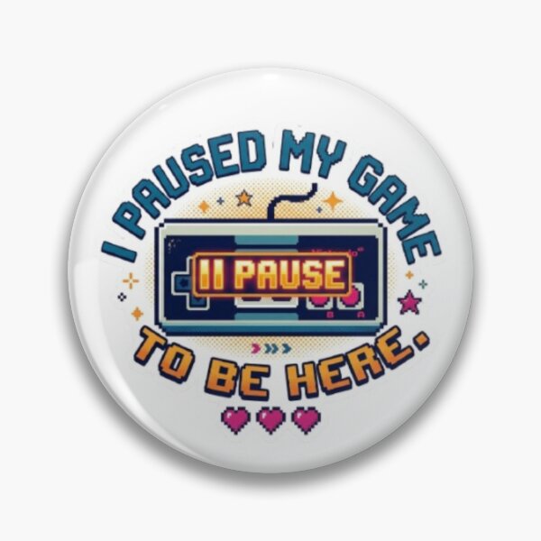 Item preview, I Paused My Game To Be Here - Funny Retro Gamer Quote designed and sold by Harrak Housni.