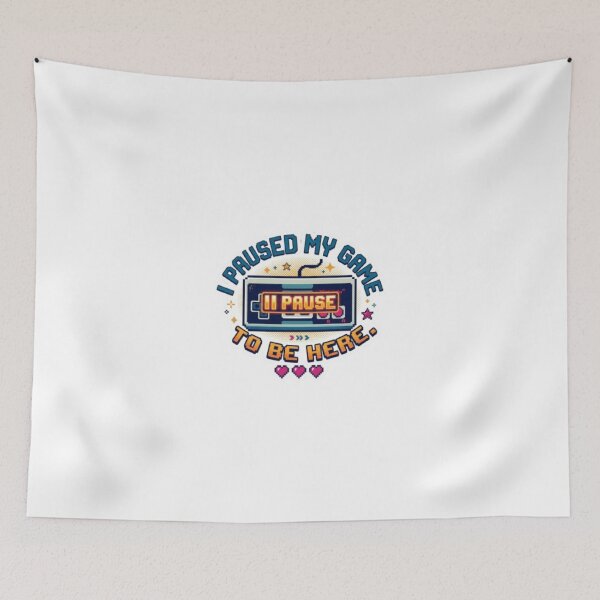 Item preview, I Paused My Game To Be Here - Funny Retro Gamer Quote designed and sold by Harrak Housni.