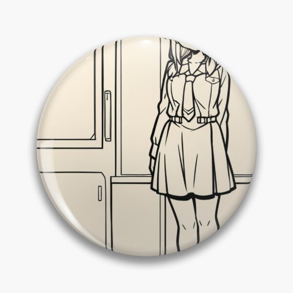 Item preview, Portrait - Anime student smiling in uniform designed and sold by AnimeShin.