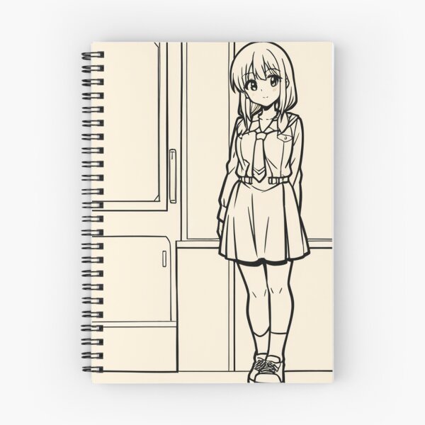 Item preview, Portrait - Anime student smiling in uniform designed and sold by AnimeShin.