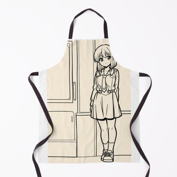 Item preview, Portrait - Anime student smiling in uniform designed and sold by AnimeShin.