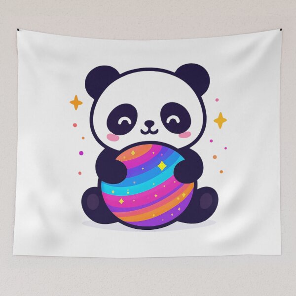 Item preview, Your World Matters Panda - Space Kawaii Sticker designed and sold by foryouandyours.