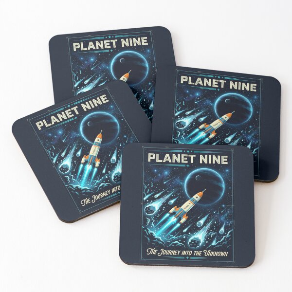 Item preview, Planet Nine Retro NASA Travel Poster Outer Edge designed and sold by RetroRewind Studio.