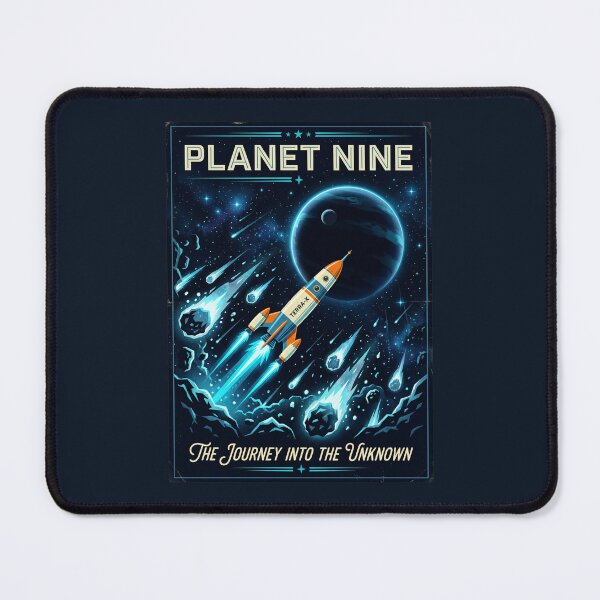 Item preview, Planet Nine Retro NASA Travel Poster Outer Edge designed and sold by RetroRewind Studio.