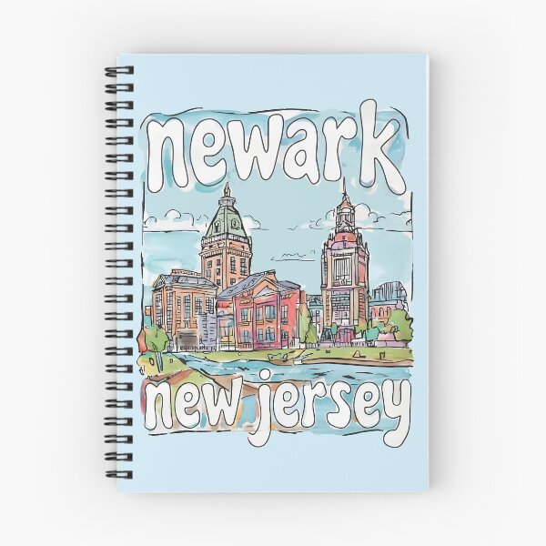 Item preview, Newark New Jersey Cute Pastel Skyline designed and sold by HowToCanadian.