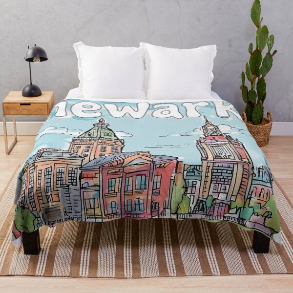 Item preview, Newark, Nueva Jersey, Lindo horizonte en tonos pastel designed and sold by HowToCanadian.
