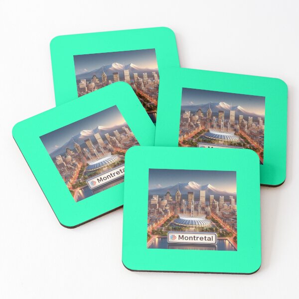 Item preview, Montreal Icons Stunning 3D Skyline Label   designed and sold by PaintMeWorld.