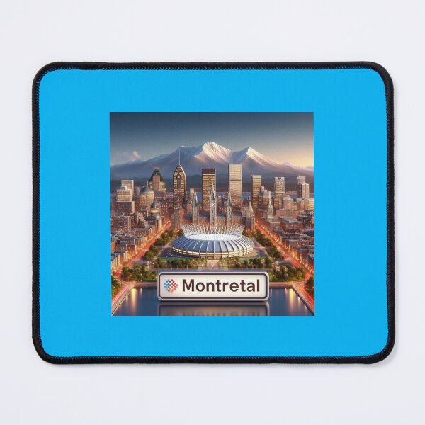 Item preview, Montreal Icons Stunning 3D Skyline Label designed and sold by PaintMeWorld.