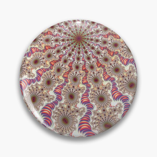 Item preview, Mandelbrot Fractal Zoom Starburst with Coral and Purple Tendrils designed and sold by pinkal.