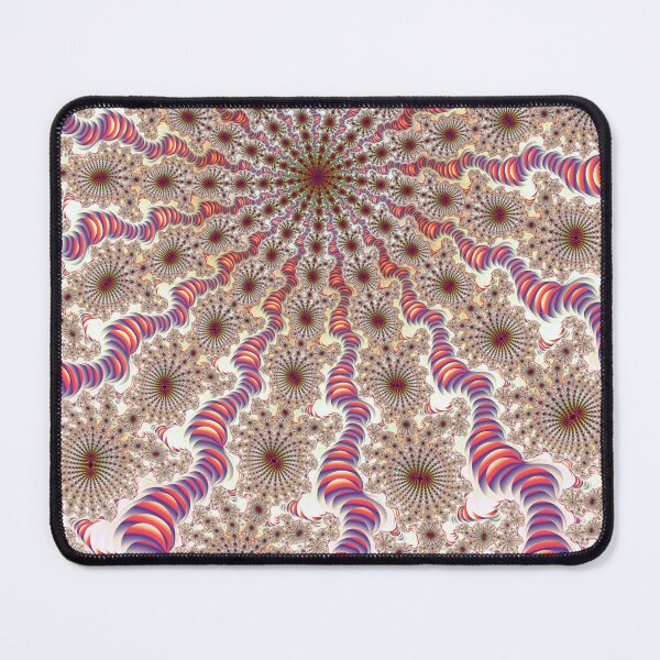 Item preview, Mandelbrot Fractal Zoom Starburst with Coral and Purple Tendrils designed and sold by pinkal.