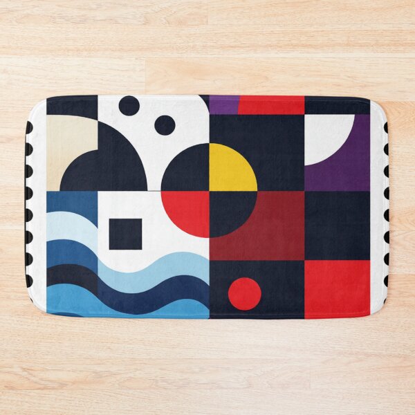 Item preview, abstract 5 stamp colorful geometric abstract design designed and sold by SmashingDeals.