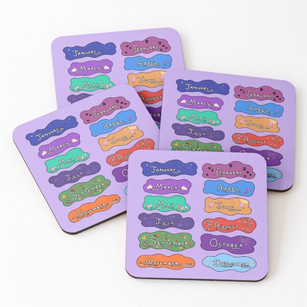 Item preview, The Months of the Year Sticker Pack designed and sold by AvalonUnmuzzled.