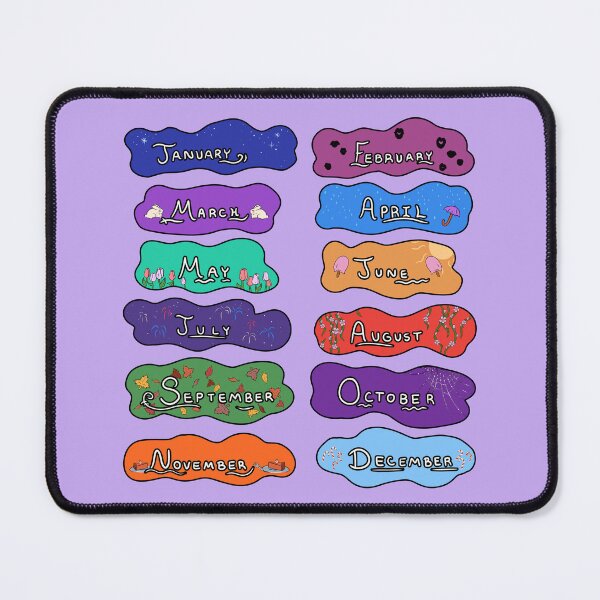 Item preview, The Months of the Year Sticker Pack designed and sold by AvalonUnmuzzled.
