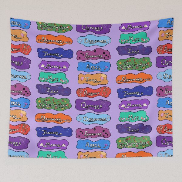 Item preview, The Months of the Year Sticker Pack designed and sold by AvalonUnmuzzled.