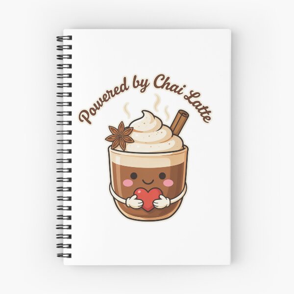 Item preview, Powered by Chai Latte – Cute Kawaii Chai Tea Lover Coffee Drink Design designed and sold by ArcticFoxStudio.