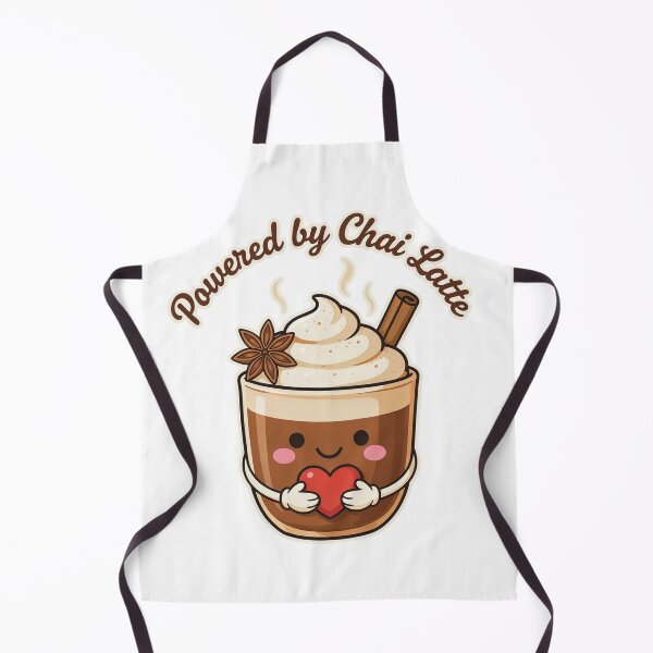 Item preview, Powered by Chai Latte – Cute Kawaii Chai Tea Lover Coffee Drink Design designed and sold by ArcticFoxStudio.