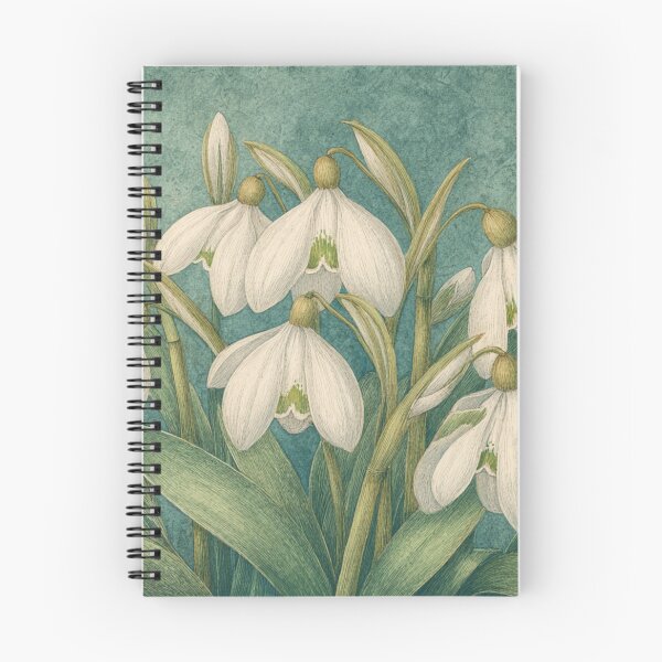 Item preview, Vintage Snowdrop Botanical Illustration designed and sold by Soul Garden Studio.