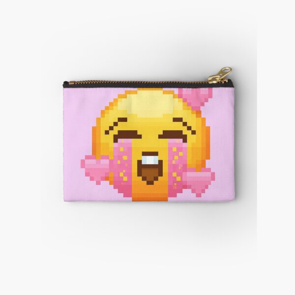 Item preview, Pink Heart Pixel Emoji designed and sold by tamsclub.