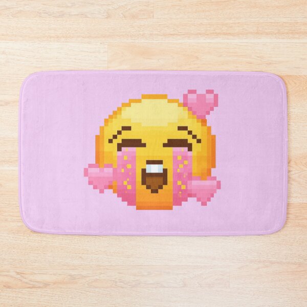 Item preview, Pink Heart Pixel Emoji designed and sold by tamsclub.