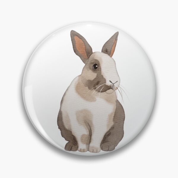 Item preview, Cute rabbit sitting calmly in a simple indoor space during daytime designed and sold by Ms. Iryna.