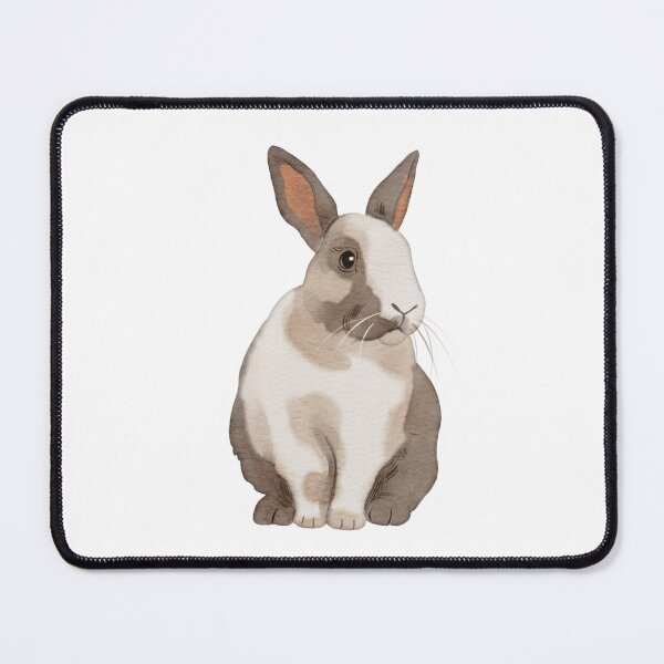 Item preview, Cute rabbit sitting calmly in a simple indoor space during daytime designed and sold by Ms. Iryna.