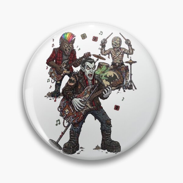 Item preview, The Monstrous Mayhem: Classic Horror Punk Rock Band designed and sold by CrownINDesign.