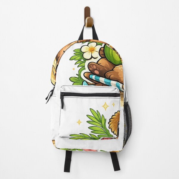 Item preview, Capybara Vacation Mode Cute Summer Kawaii Sticker designed and sold by LandlordsIndia.