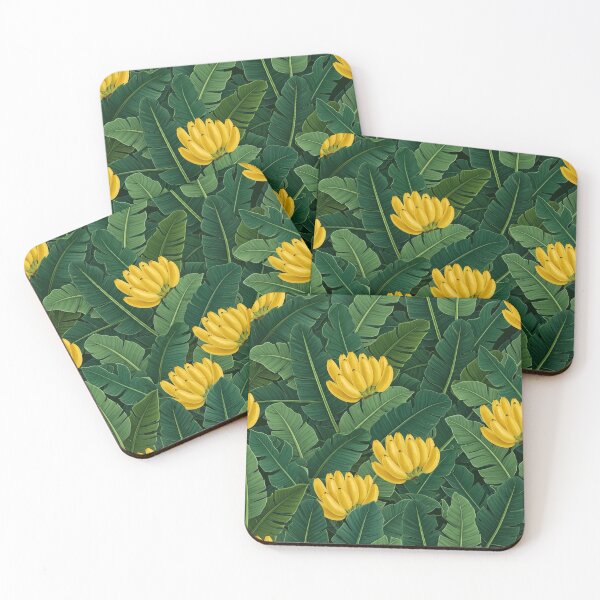 Item preview, Tropical Paradise: Seamless Banana Leaf & Fruit Pattern designed and sold by krazzyremo.