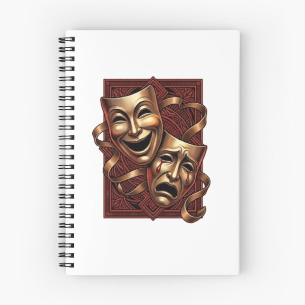 Item preview, Happy & Sad Face Mask Duo – Mood Expression Sticker designed and sold by Larrysamdesign.