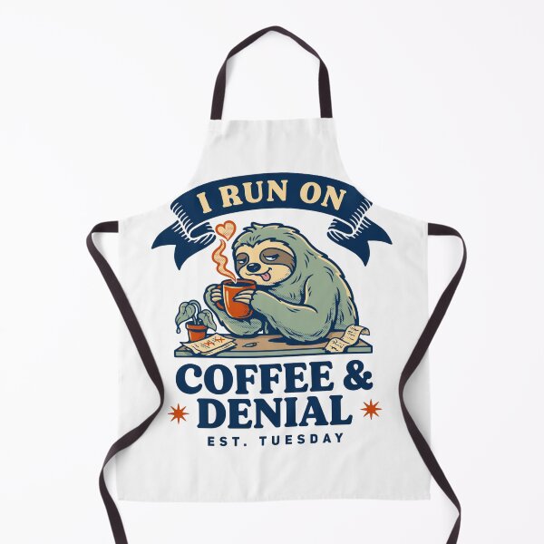 Item preview, I Run On Coffee and Denial designed and sold by Ink And Inspire.