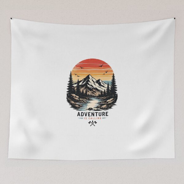 Item preview, Adventure Calling Wilderness Mountain Escape designed and sold by Amr Siam.