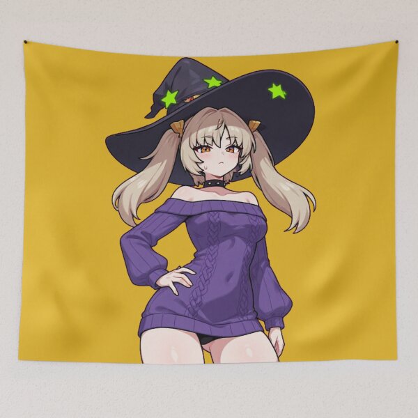 Item preview, ZZZ Burnice White Witch Hat Purple Sweater designed and sold by Jimakmo.