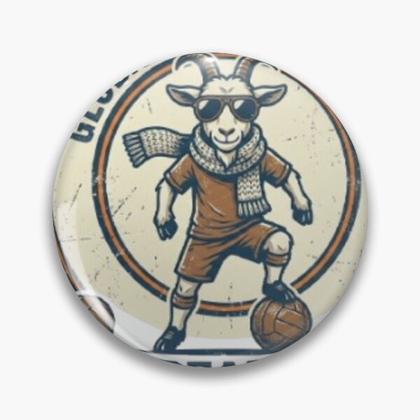 Item preview, The Real GOAT Football Club Vintage Retro Soccer designed and sold by Dream Weave Studio.