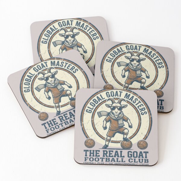 Item preview, The Real GOAT Football Club Vintage Retro Soccer designed and sold by Dream Weave Studio.