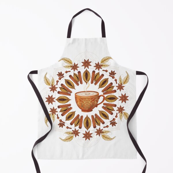 Item preview, Chai Latte Spice Mandala – Boho Tea Lover Design with Cinnamon, Cardamom & Star Anise designed and sold by ArcticFoxStudio.