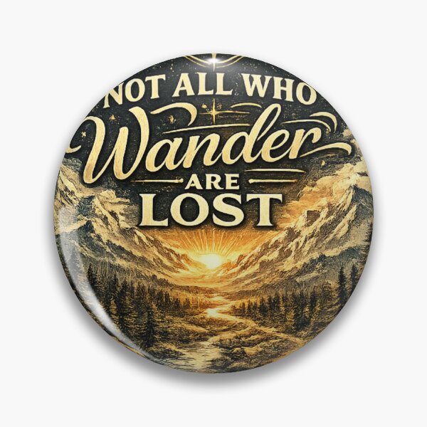 Item preview, Not All Who Wander Are Lost | Vintage Adventure Mountain Typography designed and sold by CreativeNest Prints.