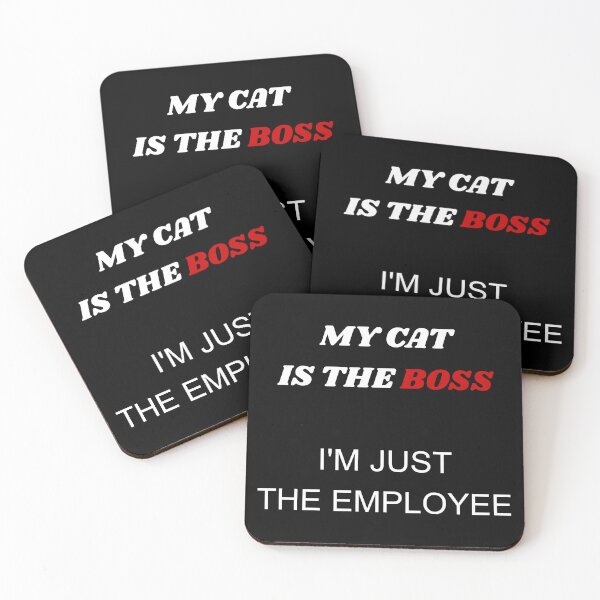Item preview, My Cat Is The Boss Im Just The Employee Funny Office designed and sold by Wild Horizon Studio.