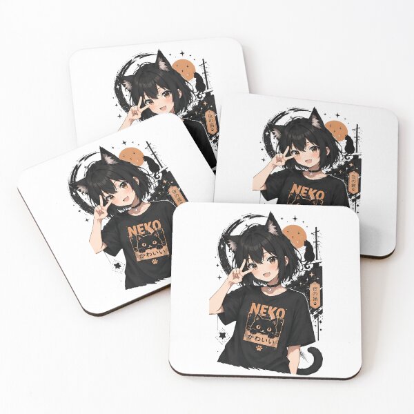 Item preview, Neko Kawaii Anime Cat Aesthetic designed and sold by Amr Siam.