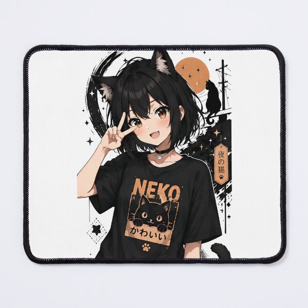 Item preview, Neko Kawaii Anime Cat Aesthetic designed and sold by Amr Siam.