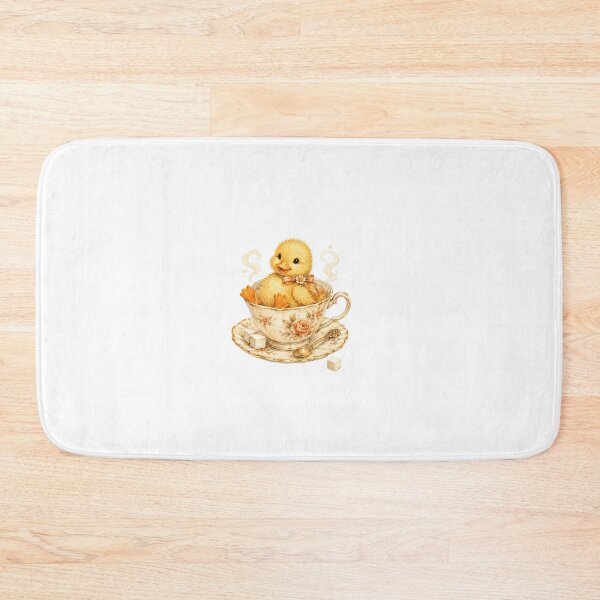 Item preview, Cute Duckling In A Floral Teacup Tea Party Aesthetic designed and sold by AQUILAKREO.