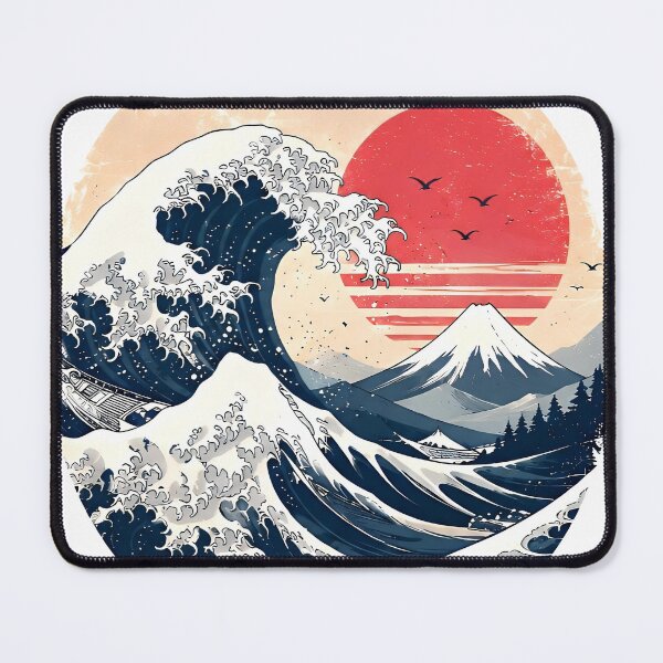 Item preview, Great Wave Japanese Ocean Landscape designed and sold by Amr Siam.