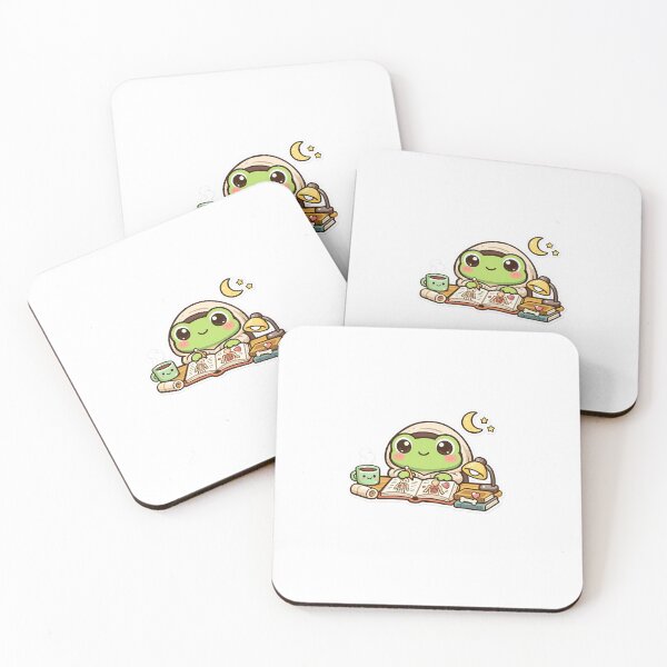 Item preview, Cozy Frog Medical Student Studying Anatomy at Midnight | Cute Kawaii Study Sticker designed and sold by SweetieMedArt.