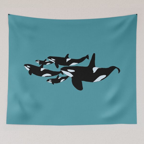 Item preview, Pod of Orcas designed and sold by Sea Witch's Art Cove.