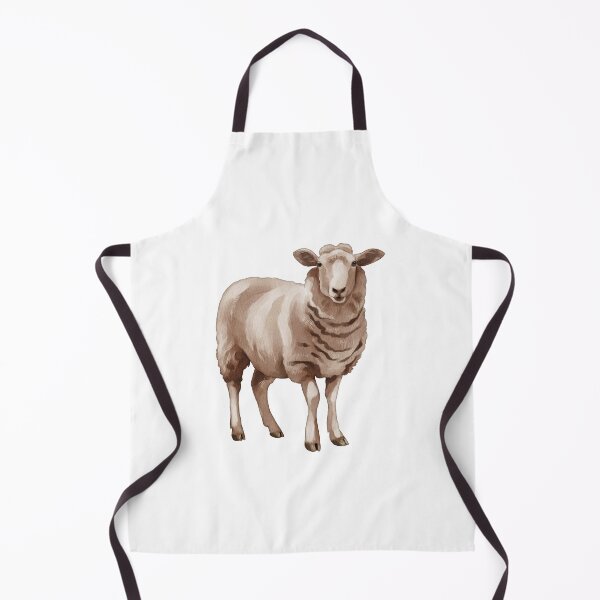 Item preview, Sheep standing in a field, looking towards the viewer in a calm setting during daylight designed and sold by Ms. Iryna.