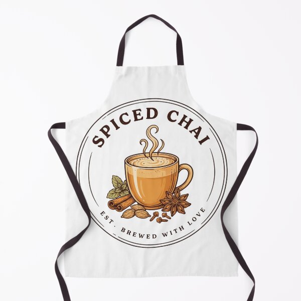 Item preview, Spiced Chai – Vintage Chai Latte Lover Design with Cinnamon, Cardamom & Star Anise designed and sold by ArcticFoxStudio.