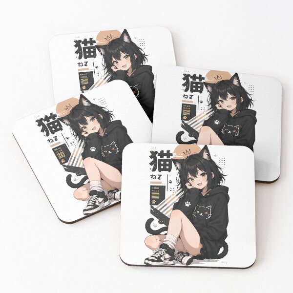 Item preview, Neko Mode Kawaii Cat Girl designed and sold by Amr Siam.