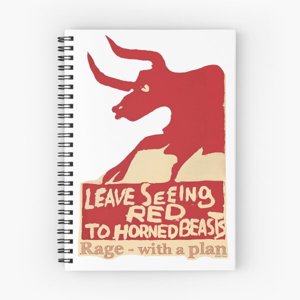 Item preview, Rage with a Plan Leave Seeing Red to Horned Beasts designed and sold by Art Cards Cache.