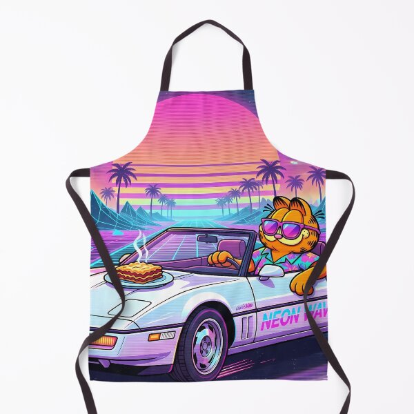 Item preview, VHS Retro Neon Cyberpunk Cosmic Cat Lasagna Designs designed and sold by ART ATTACK ZONE.